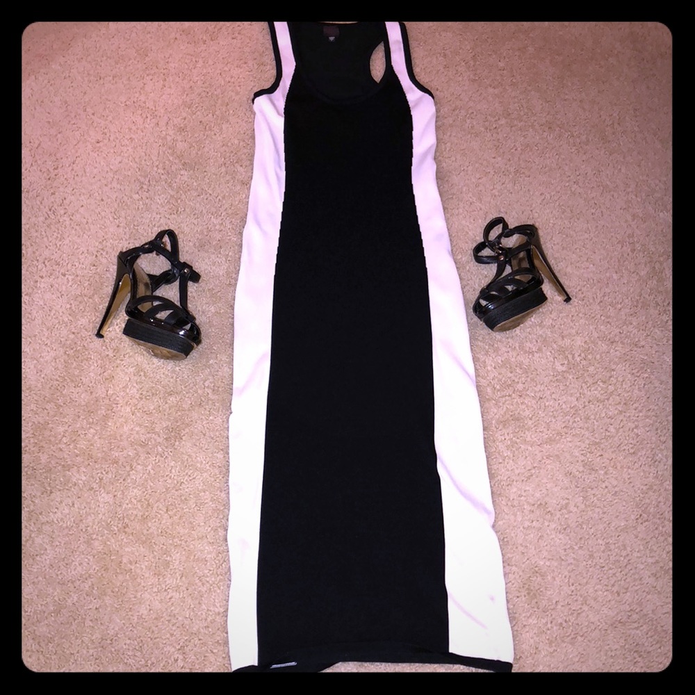 Racer back fitted Midi dress